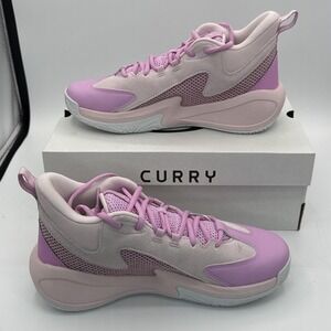 Under Armour Curry 3Z 25 SDE Women's Sz 10 Shoes Sneaker Pink/White 6000750-616